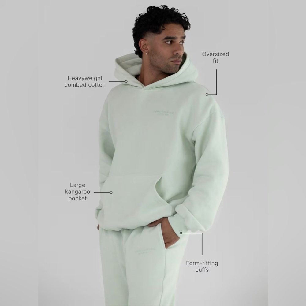 Comfrt Mint Hoodie - Women's Pullover Sweatshirt - Picture 3 of 4
